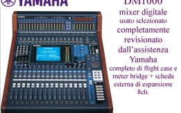 Mixer digitale Yamaha DM1000 usato selezionato, controllato